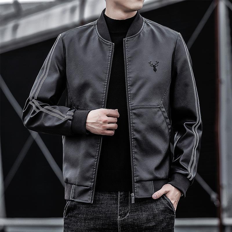 

Осень и зима Новые мужские повседневные куртки Модные кожаные куртки Мужские повседневные куртки Куртки из искусственной кожи для мужчин 4XL
