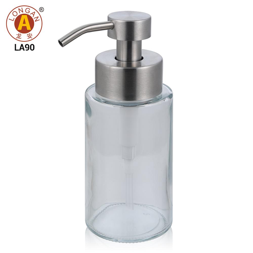 Bathroom Accessories Black Glass Soap Dispenser Set Liquid Soap Bottle Detergent Press Dishwashing Hand Liquid Soap Dispensers