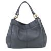 Used COACH Tote Bag F28992 leather Dark navy Shoulder
