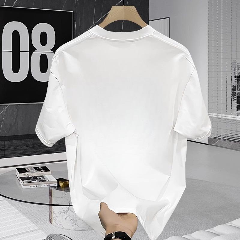 Amerikanische Trendmarke Reines Baumwoll Herren Kurzarm T-Shirt Trendiges Lässiges Rundhals T-Shirt für Herren und Damen Herren