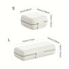 1pc Double Layer Japanese Style Portable Pill Box with Multi-grid and Double Seal - Convenient and Secure Medication Storage