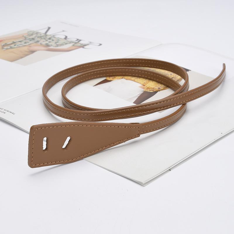 Slim Waist Belt, Jester Leather Knotted Suit Jacket, Waist-hugging Fashion Versatile Shirt Belt