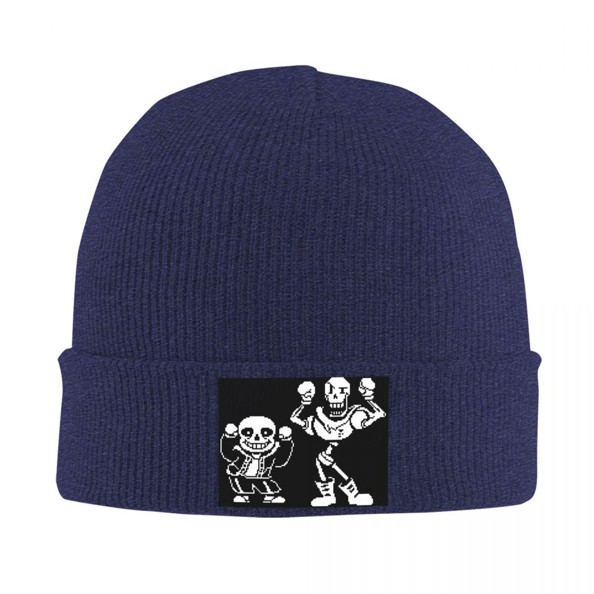 

Undertale Sans And Papyrus Warm Knitted Cap Winter Knit Bonnet Hat Skullies Beanies Hip Hop Caps for Unisex One Size