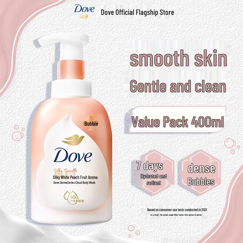 Dove White Peach Foaming Shower Mousse