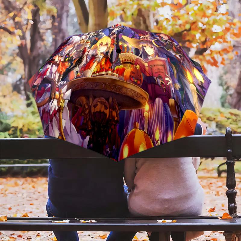 Genshin Impact Artbook Nature Folding Umbrella Travel 8 Paraphenoid Bones Umbrella Umbrella Three Folds