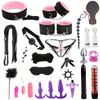 26-teiliges BDSM-Sexspielzeug, Bettfessel-Set, Fußfesseln, Handfesseln, Bondage-Fesseln, Flirtspiel für Paare, sexuelles Vergnügen, Alternatives Sexspielzeug für Erwachsene für Männer