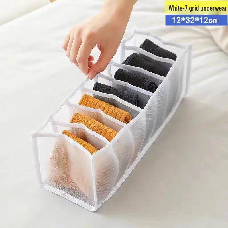 Mesh Underwear Dividers: Daily Necessities Storage Box with Dustproof Organization