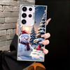Winter Christmas Snowman Soft Shell Phone Case for Samsung Galaxy S22 Ultra S21 S24Ultra S20 FE S25Plus S23 S25 S24 FE Note 20