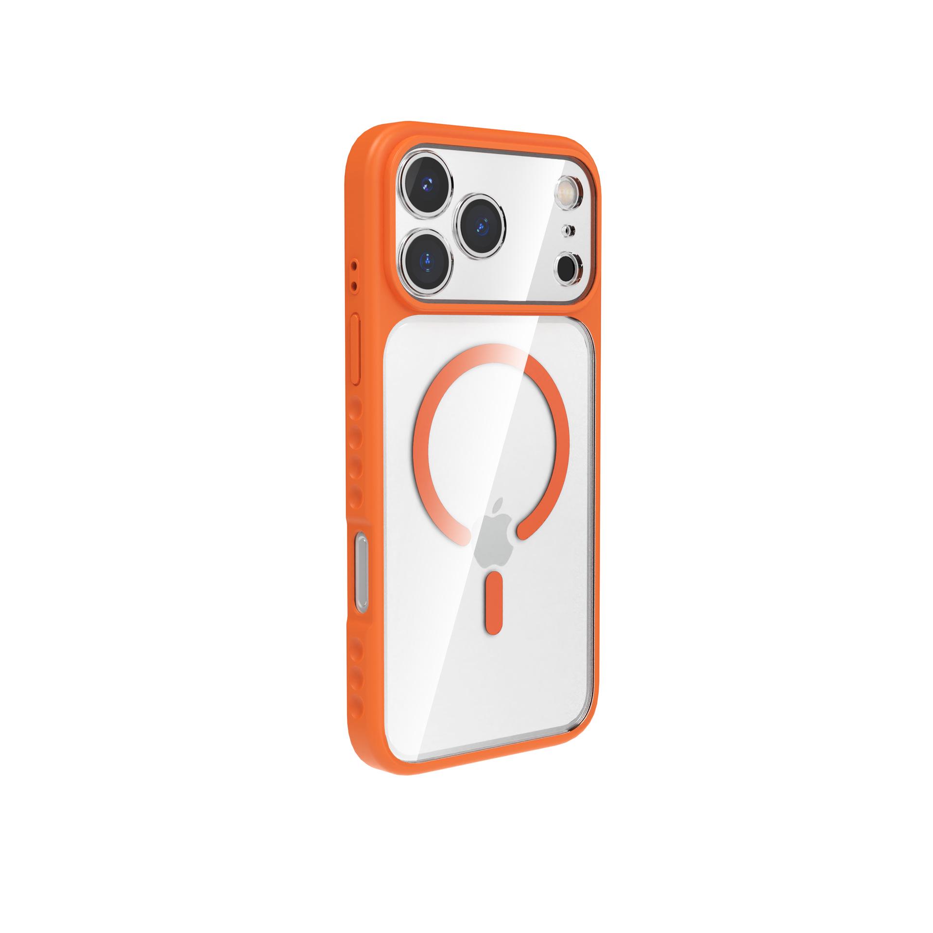 

Matte Magnetic iPhone 17 Pro Max Protective Case Hermes Orange