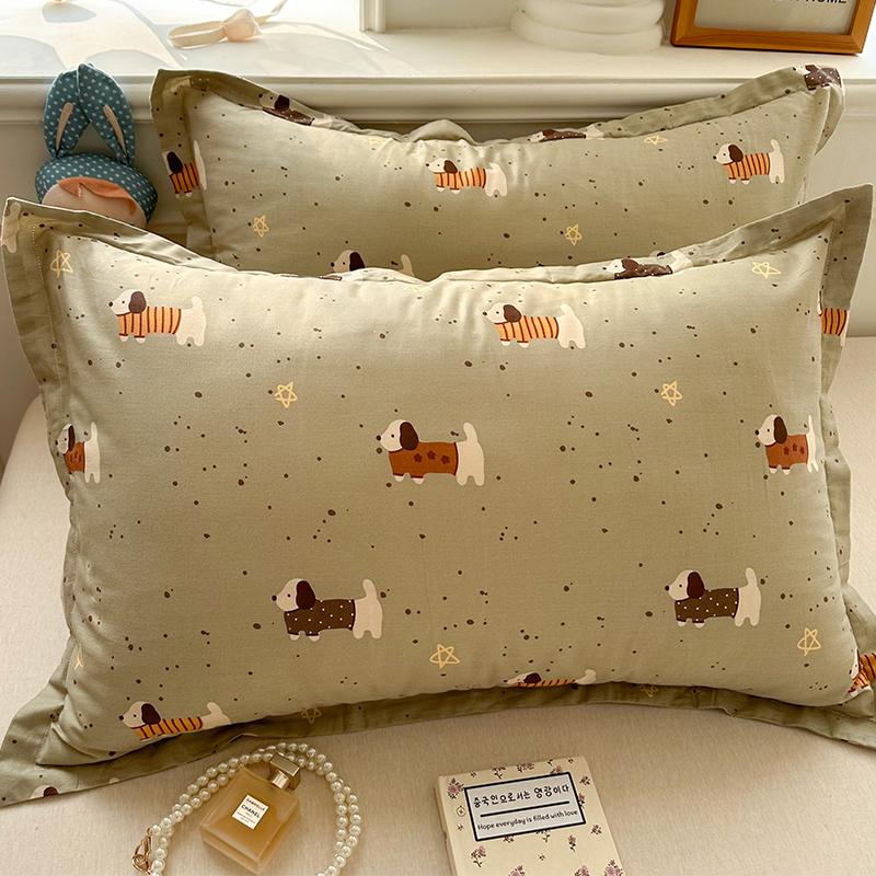 100% Baumwolle Kissenbezug Set - Zwei Stück: Einzeln 40x60cm, Extra Groß 48x74cm, Kernbezug 50x80cm