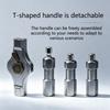 Manual Screwdriver Head Set with Storage Case, Reversible Handle and Magnetic Tip Support for Home Maintenance