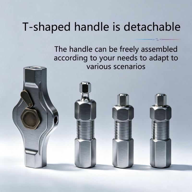 Manual Screwdriver Head Set with Storage Case, Reversible Handle and Magnetic Tip Support for Home Maintenance