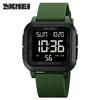 Skmei 1894 Alarm Casual Chronograph Wristwatch for Men Sport Digital LED Square Watch Water Resistant 50 Meters Fashion Watches