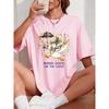 Happy Carnivals Mardi Goose Print Womens T Shirts Cotton Casual T-Shirt Summer O-Neck Clothes Fashion Oversized Woman