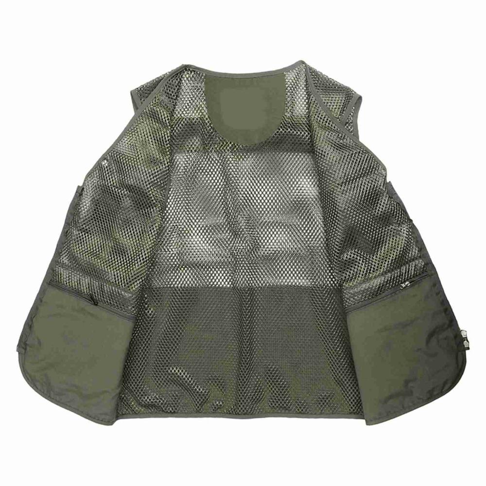 With 16 Pockets Fishing Vest Lightweight Outdoor Vest Durable Travel Vest  Safari