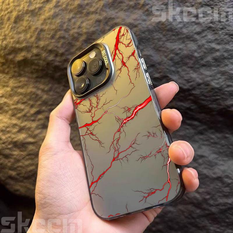 Super Cool Lightning Design TPU Basic Phone Case For iPhone 16 Pro Max 11 12 13 14 15 16E XS X XR 7 8 Plus Shockproof Hard Cover