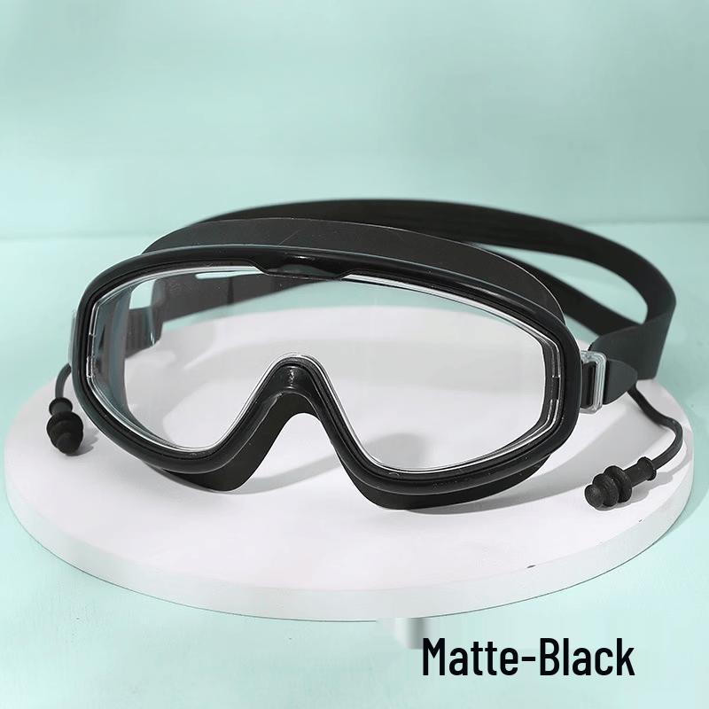 Myopia Swimming Goggles Set with Integrated Earplugs