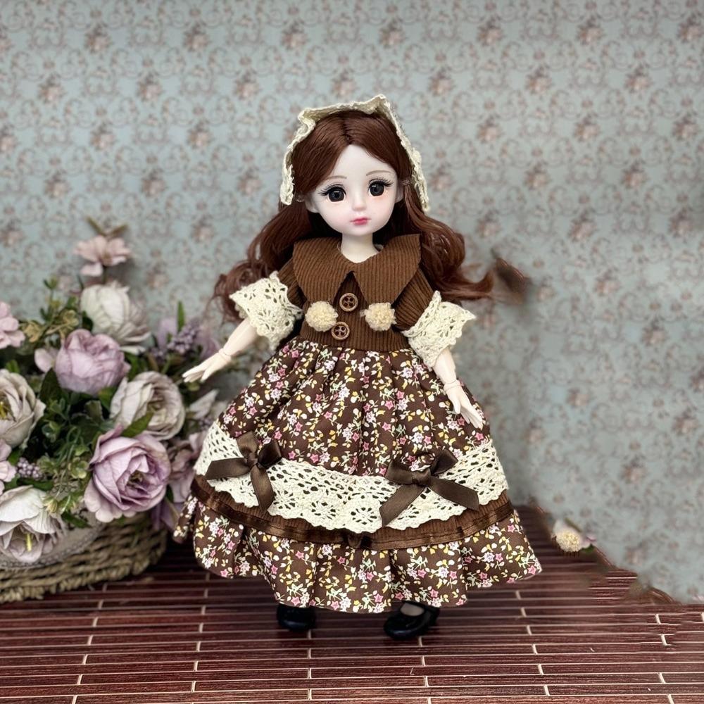 Long Hair Princess Dress Up BJD Dolls Attractive Eyes Princess Makeup Ball Joint Doll  Children