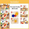 Wooden Educational Toy With Color Matching Coin Box For Early Learning