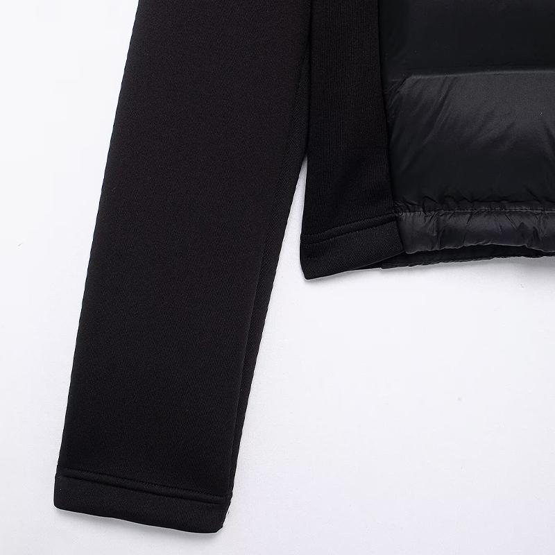 Autumn Winter Women's Flack Front Zipper Jackets Coats Vintage Hooded Neck Long Sleeves Female Lady Jacket