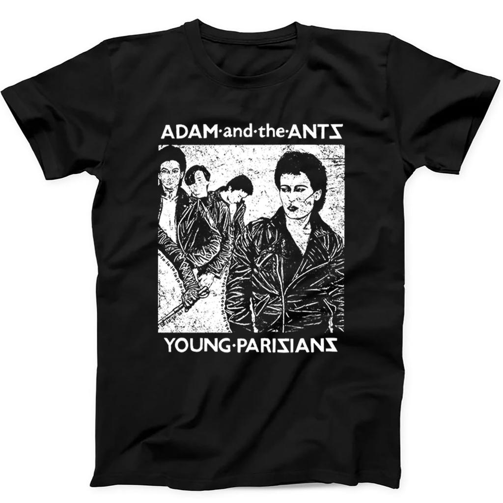 Adam And The Ants Young Parisians 70s New Wave Music Gift Tee Black T Shirt 634