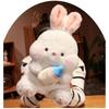 Bottle Rabbit Feeding Plush Toy Cartoon Animal Stuffed Doll Gift Decoration