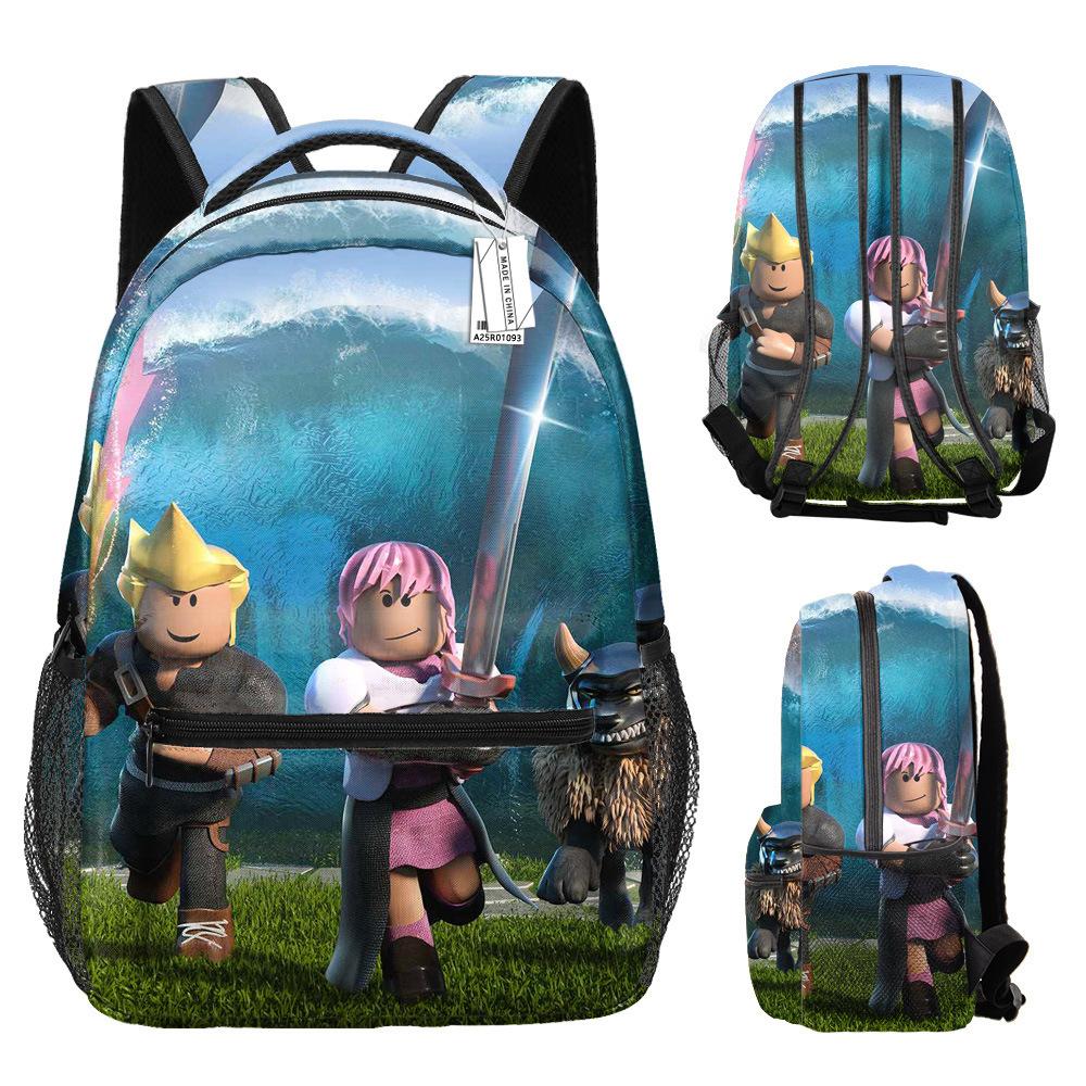 Sac à dos étudiant Roblox Sac à dos imprimé Roblox Sac à dos Mon Monde Sac à dos dessin animé anime pour enfants