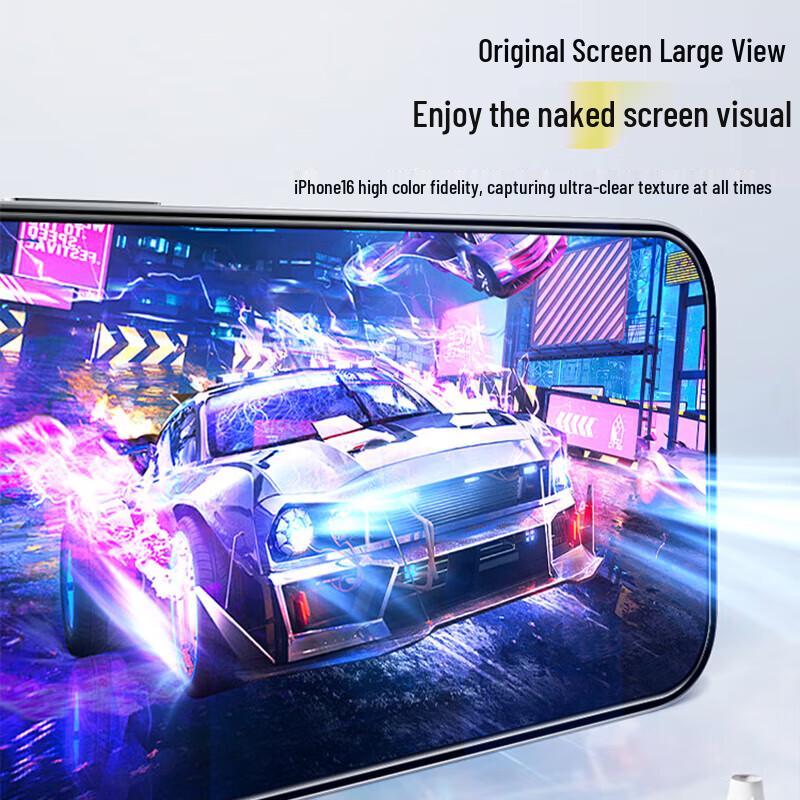 Pisen iPhone 16 Pro Gehärtetes Glas Displayschutz (2er-Pack)