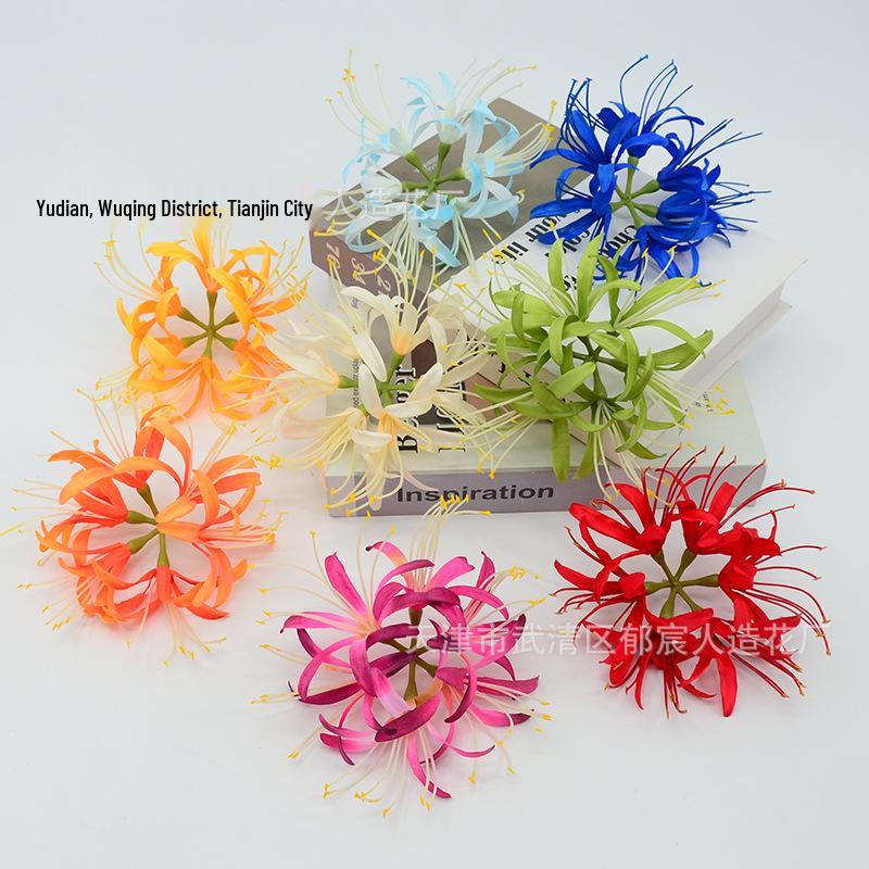 Lycoris Radiata Artificial Flower Head, Hanfu Photography Props & Floral Decor