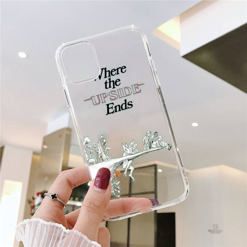 Strange Things arkadaş tv filmi Telefon Kılıfları Şeffaf iPhone 6 7 8 11 12 s mini pro X XS XR MAX Plus SE kılıf funda