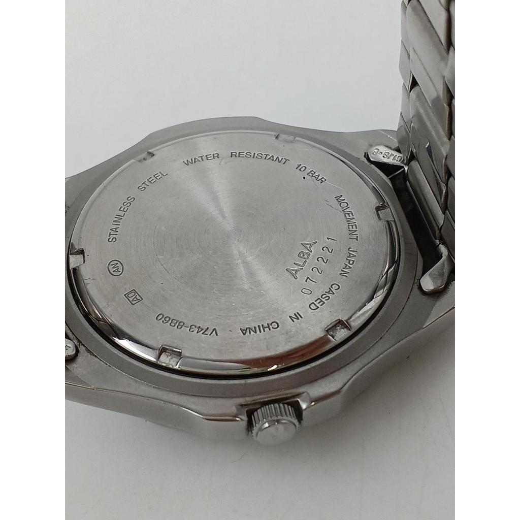 Used SEIKO V743-8B60 ALBA Quartz
