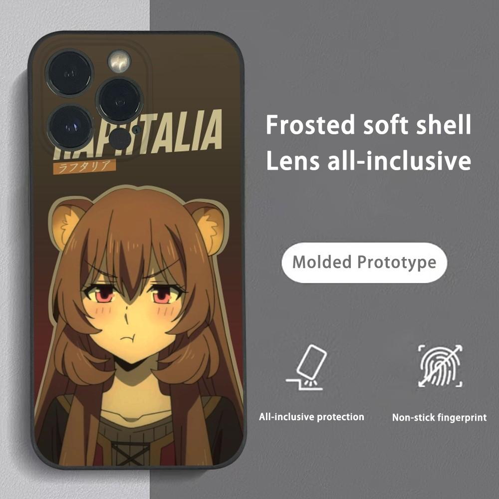 R-Raphtalia Anime Girl Phone Case For iPhone 16 15 14 13 Pro Max Plus Mini Frosted Soft Shell Funda Shockproof Cases