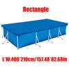 6812ft Garden Outdoor Family Pools Swimming Pool Round Frame Cover Rectangle