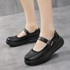 Fashion Women's Mary Jane Shoes 2024 Autumn Shallow Thick Sole Casual Shoes for Women Sneakers Outdoor Buckle Big Size 42 Women's Shoes