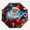 1 Stück Weihnachten Weihnachtsmann Faltbarer Regenschirm | Elegantes Design, Modisches Accessoire, Langlebige Konstruktion, Stabile Speichen yy251107024