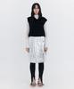 Bundercammer Raw-Cut Tuck Skirt_Silver