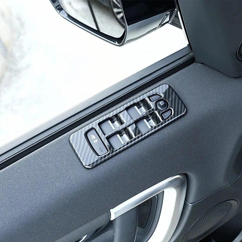 Car Window Lift Button Frame Trim Fit For Land Rover Discovery Sport 2015-2018 Auto Interior Accessories