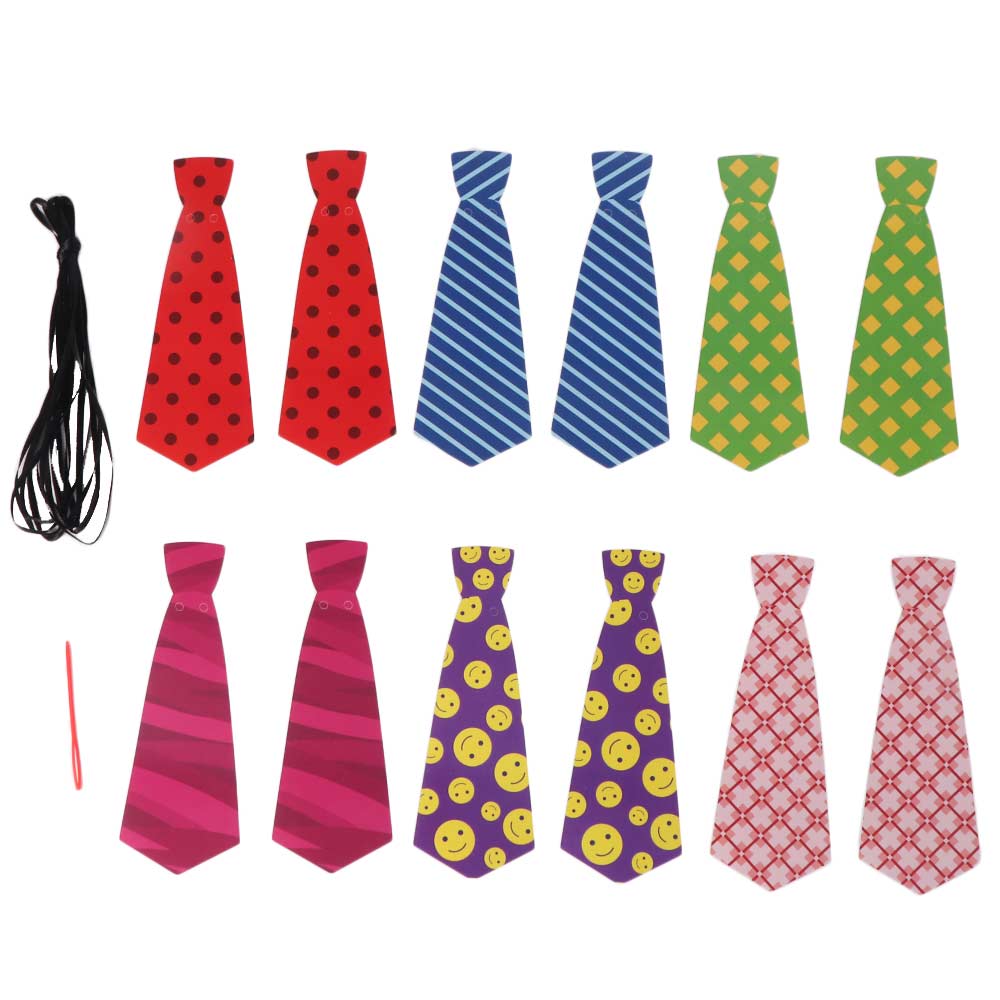 Colorful Father's Day Letter Banner Festival Father's Day Ornament Tie Hanging Banner  Party Favors