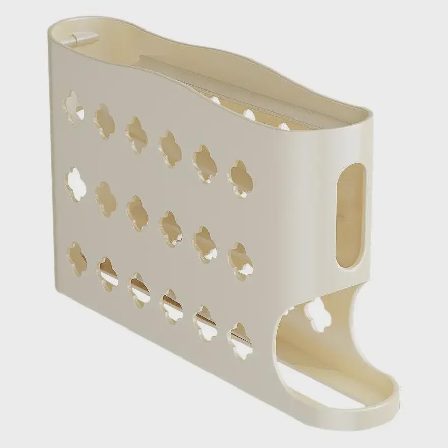 Multi-Layer Automatic Egg Storage Box for Refrigerator Door