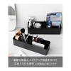 Yamazaki Jitsugyo Slim Storage Box with Handle Black Main Body: W32 X D10 X H9.6cm Tower Small Items Storage Easy To Carry 1855