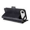 For iPhone 17 Air Leather Case Magnetic Closure Wallet Stand Phone Cover with Crossbody Strap