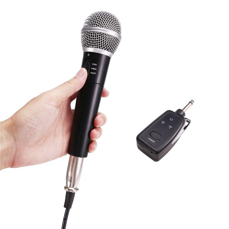 ABNR Microphone Dynamic Handheld Microphones Karaoke Mic With Receiver For Wedding Club