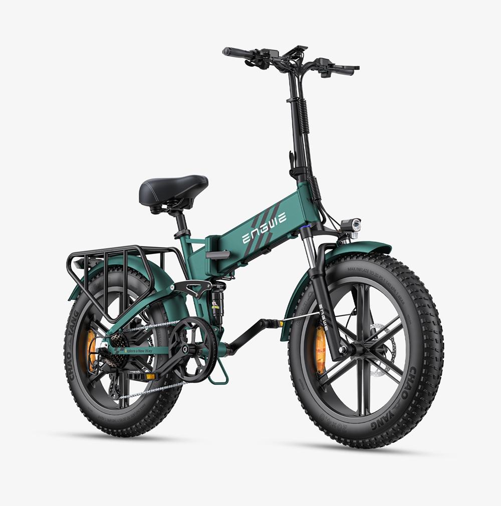 ENGWE ENGINE PRO 2.0 750W 52V 16AH Electric Bike Fat Tire Full Suspension Hydraulic Brake 8-Speed Shimano E-Bike