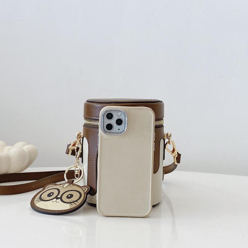 Bags Cartoon Small Bag 2025 New Japanese Cute Girl Foreign Style Versatile Single Shoulder Messenger Cylinder Bag