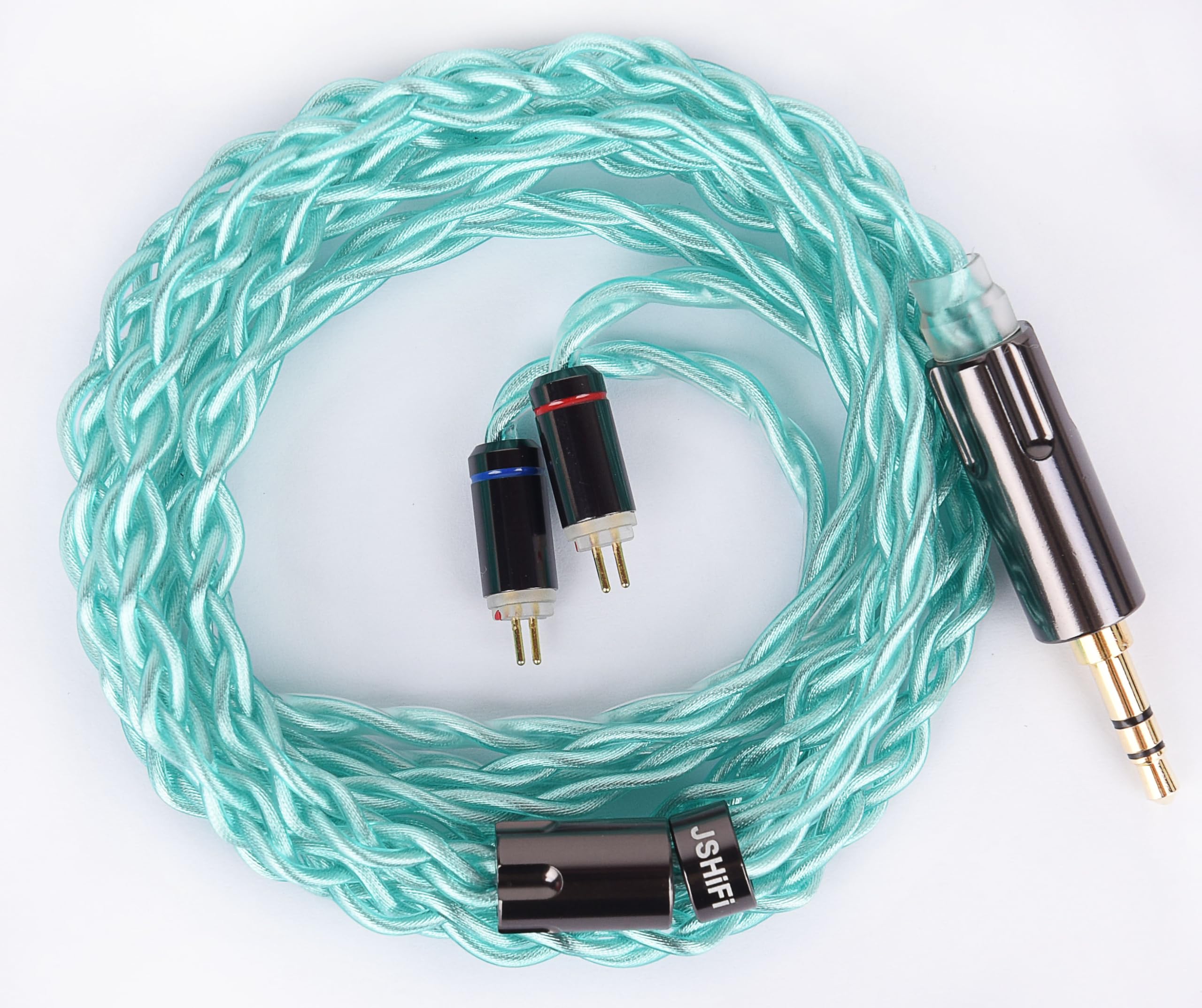 

to Replacement Alloy Enhanced Shielding Design Furukawa Stereo Earphone Upgrade Flat Earphone Replacement Cable to [JSHiFi-Spring] 2-Pin 3.5mm Cable,