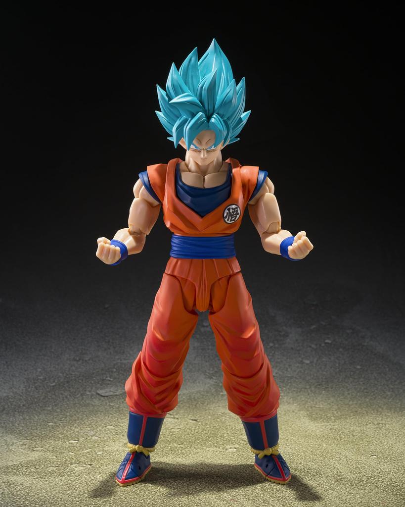 Tamashii Nations S.H. Figuarts Dragon Ball Super Super Saiyan God Super Saiyan Goku Limit-Breaking Blue Power PVC ABS Figure 145mm