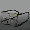 Stor firkantet ramme Fasjonable anti-blått lys Lesebriller Business Enkle Retro Lesebriller for menn