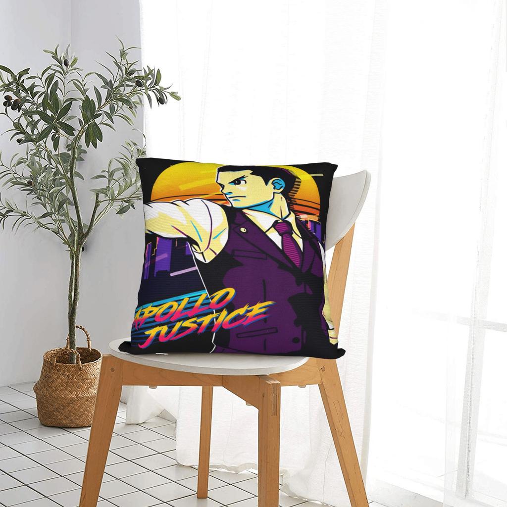Ace Attorney Pillowcases Morden Pillow Case For Living Room Bed Chair Comfy Pillow Cover