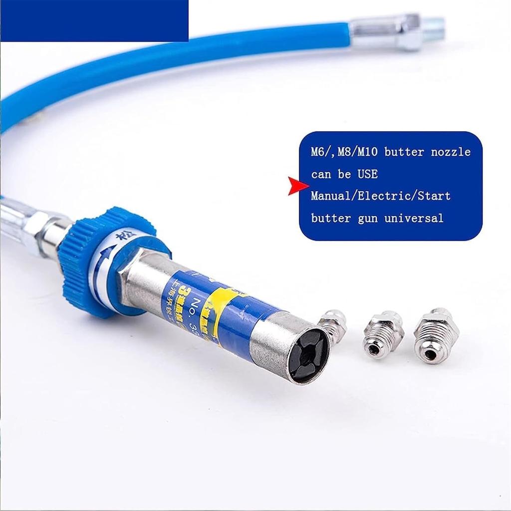 Grease Coupler High Pressure Grease Coupler Grease Fittings Extensions Heavy-Duty Grease Gun Coupler Fits All Grease Guns Quick Lock and Release