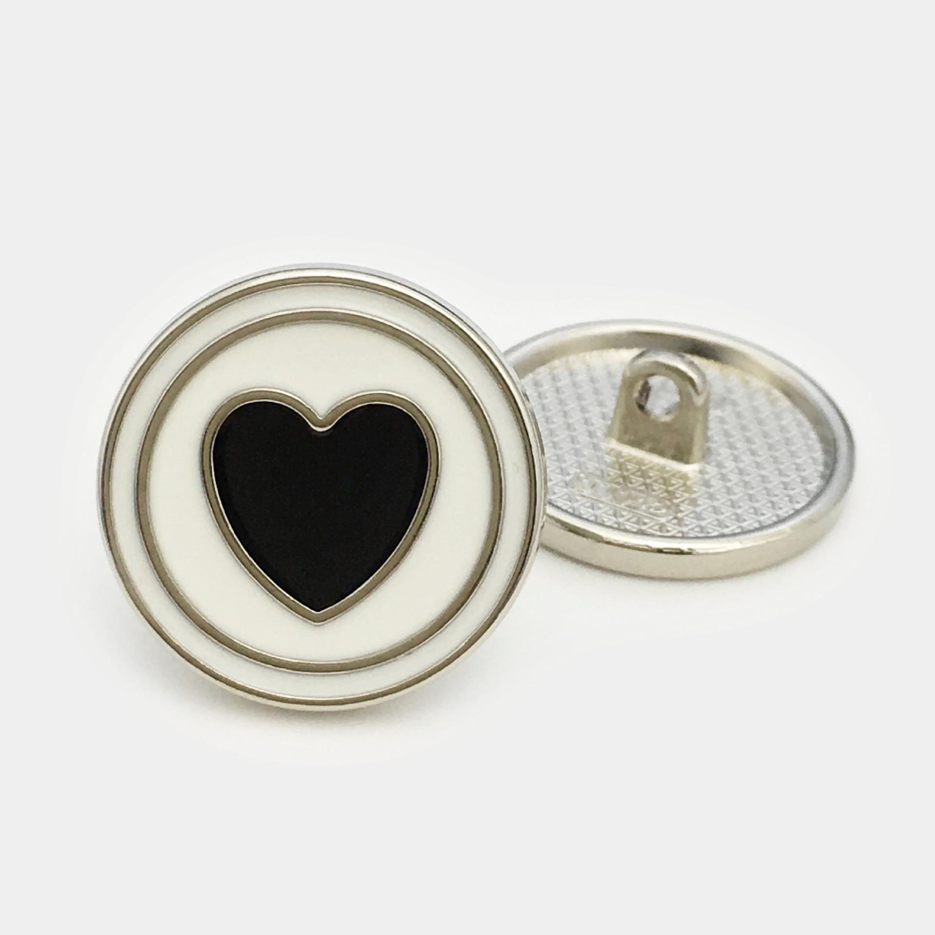 

10pcs Round Red Love Metal Buttons Women s Coat Buttons Trench Coat Sweater Jacket Buttons Shirt Decorative 15mm